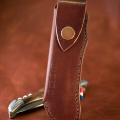 Le Roger [étui pour couteau Laguiole 12cm] Marron clair