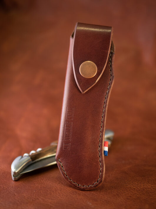 Le Roger [étui pour couteau Laguiole 12cm] Marron clair