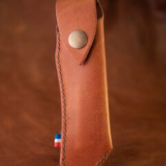 Le Roger [étui pour couteau Laguiole 12cm] Cognac