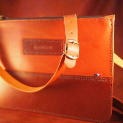 La Henriette [sac à main] Bi-couleurs Marron Clair Cognac